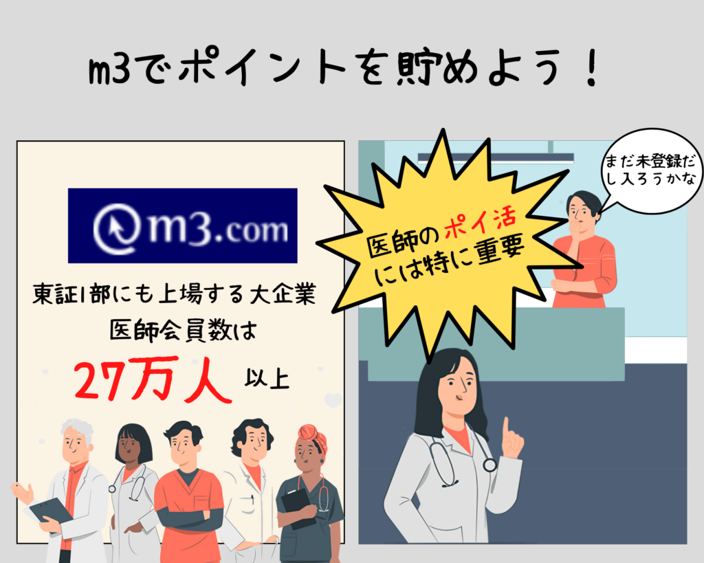 M3 Comで年間7万円を稼ぐ医師がポイントの貯め方を詳しく解説 ゼロから始める医師生活
